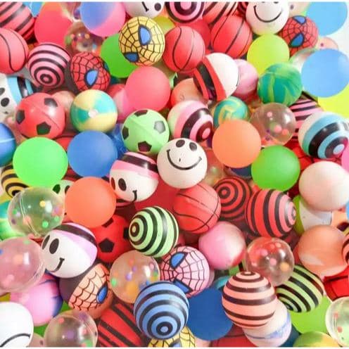 Kit 30/40/50/60 Bolinha pula pula infantil coloridas - Premium aranha - Festa Lembracinhas