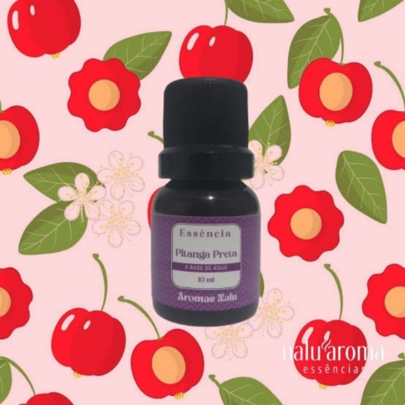 Essência Premium de Pitanga Preta, 10 ml, A Base de Água