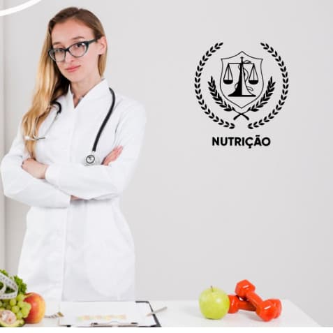 Adesivo Simbolo Nutrição Logo Decoração Clinica Parede