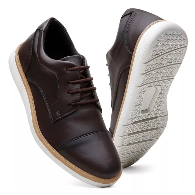 Sapato Oxford Sapatênis Masculino Casual Fino Elegante Solado Costurado Confortável