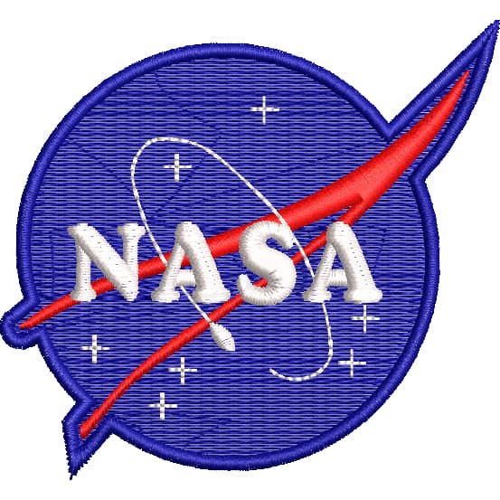 Patch Bordado Nasa Azul Foguetes Espaço Personalizado Colete Jaqueta Bolsa Mochila Motoclube Motociclista