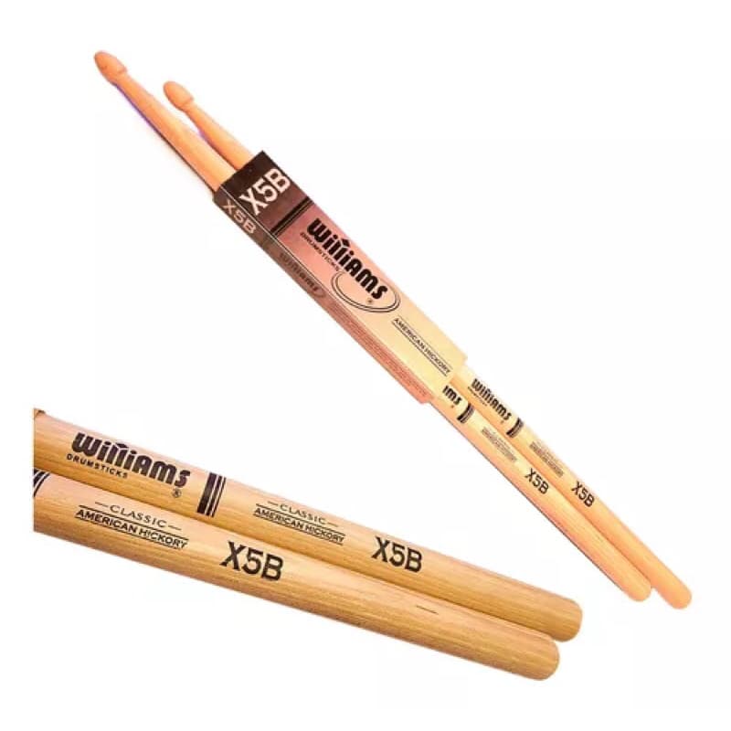 Baquetas Williams American Hickory Bateria eletrônica e acústica MELHOR PREÇO