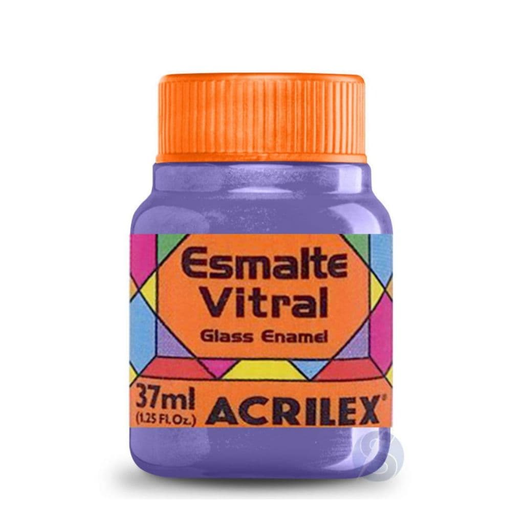 528 | TINTA ESMALTE VITRAL ACRILEX - LILÁS - 37ML