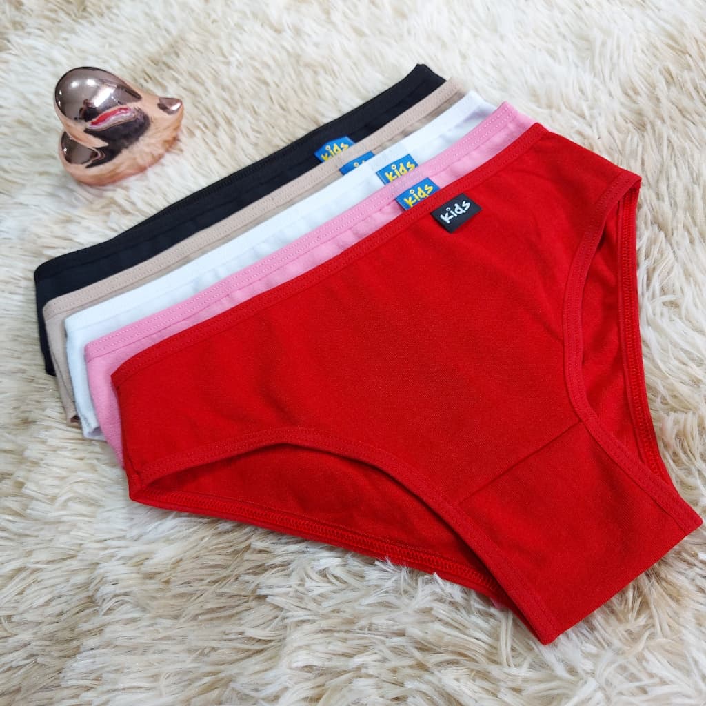 kit Calcinha Para Criança De Algodão Calçolinha De Cotton