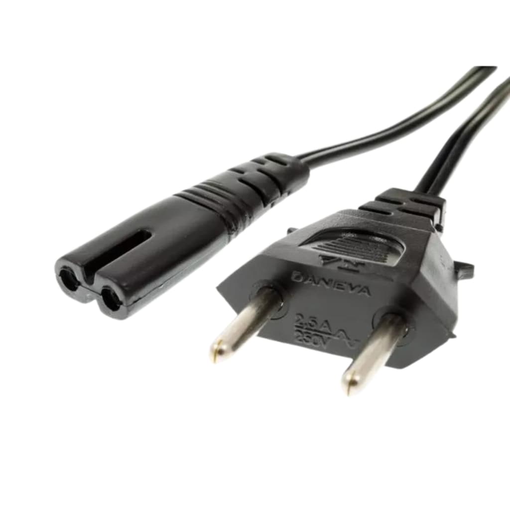 Cabo De Força Bipolar Tipo 8 Monitor Radio Ps3 Ps4 1,5 Mts 110v/220v