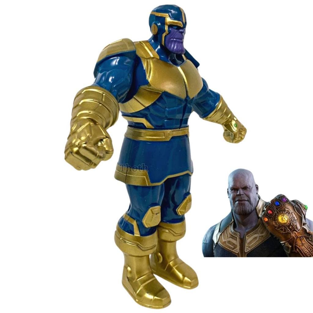 Boneco Grande Brinquedo Thanos Vingadores Infantil Realista Menino Coleção Marvel