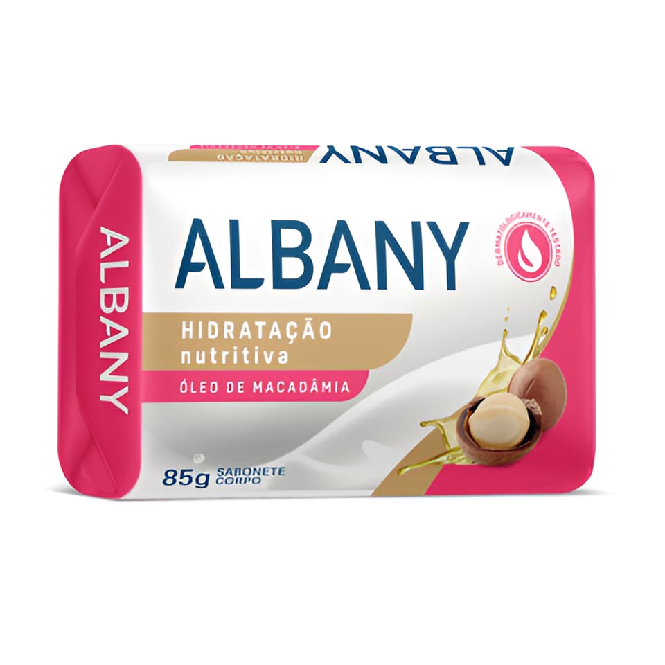 Albany Sabonete em Barra Óleo de Macadêmia 85g