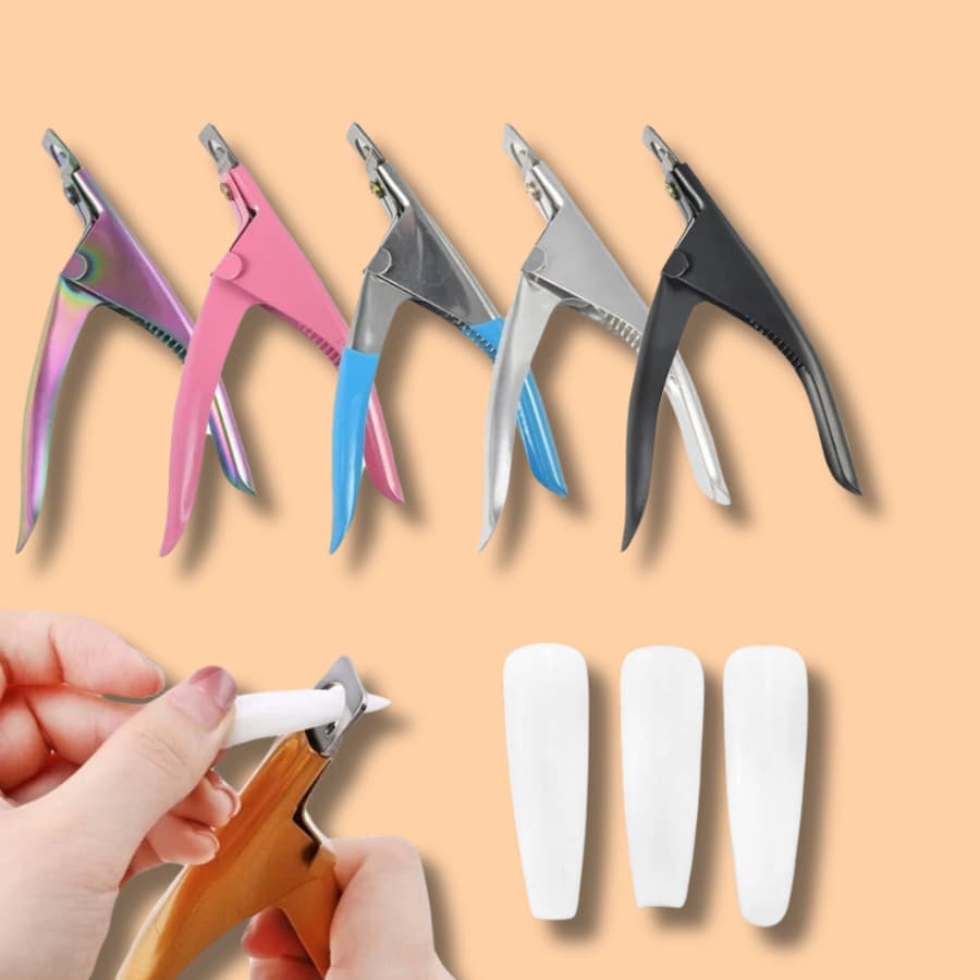Cortador Tipo U para Unhas Falsas - Ferramenta Essencial para Nail Art