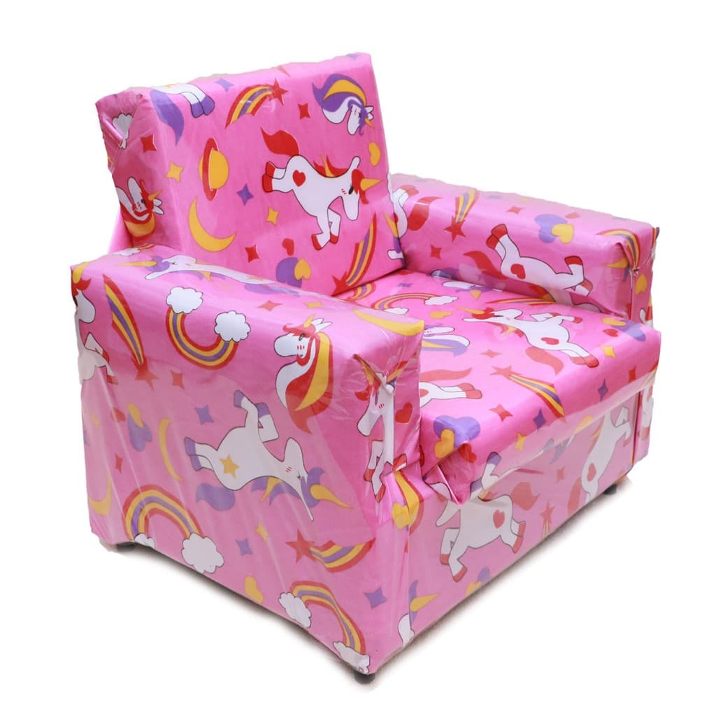 Mini Sofazinho Infantil Menino E Menina Personagens Estampados Compacto Confortável Sofá Decorativo