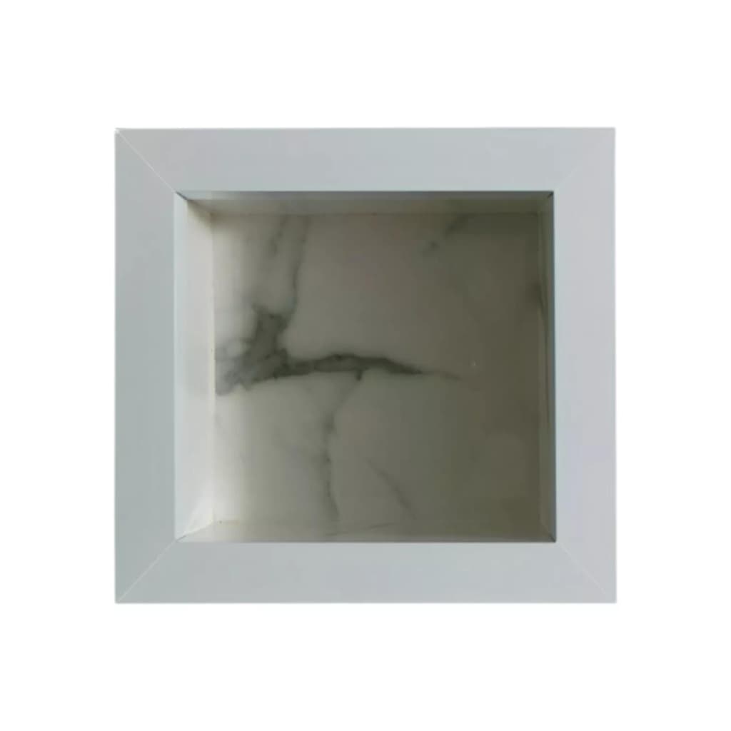 Porta Papel Higiênico Simples Carrara Porcelanato Banheiro Embutir