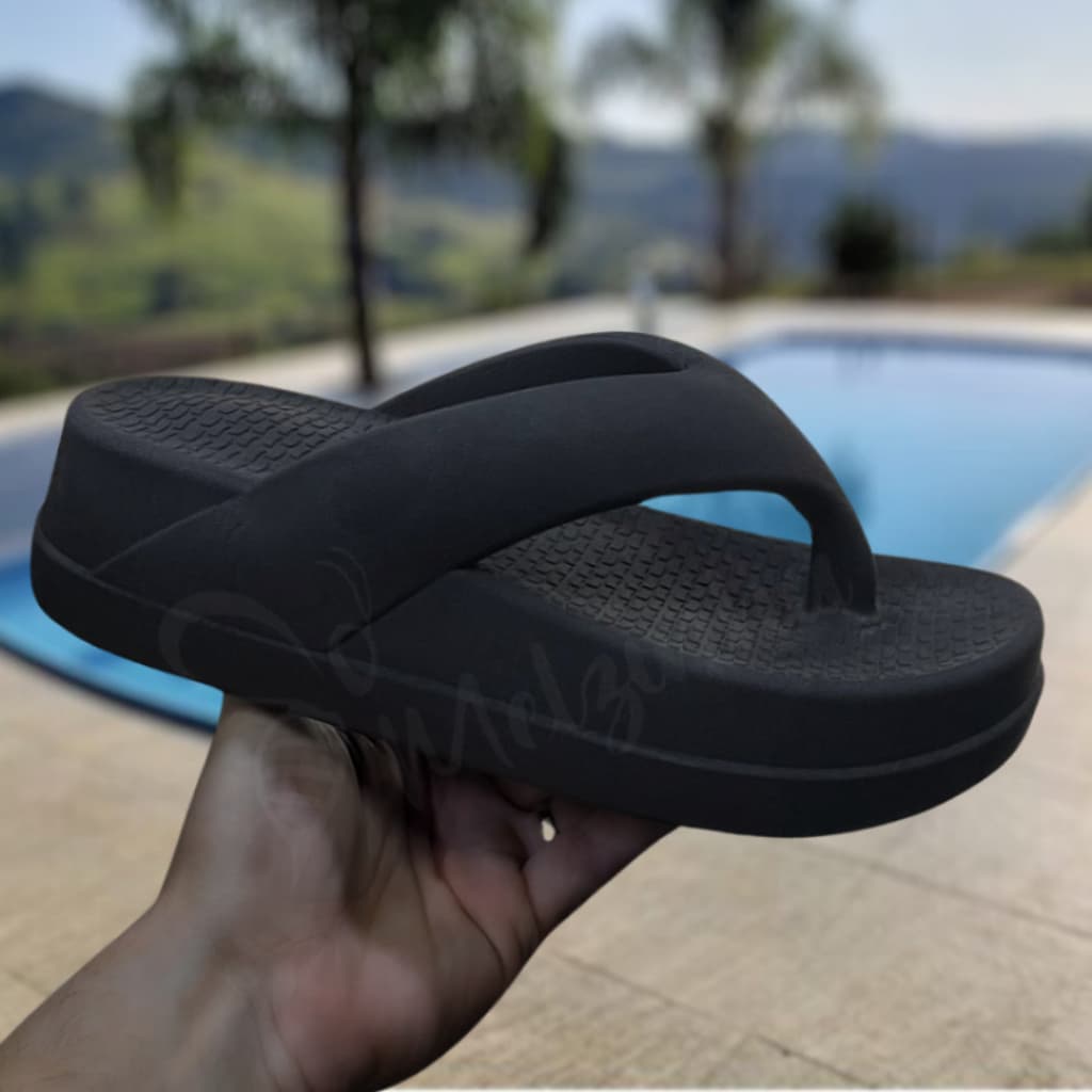 Chinelo Flat Tamanco Nuvem Plataforma Confortavel Feminino Leve