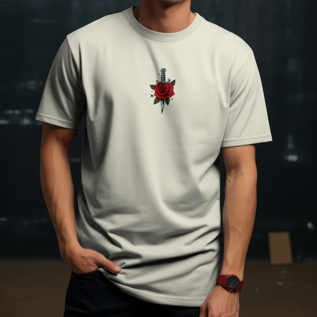 Camiseta Oversized Streetwear Cammisa Unisex Flor