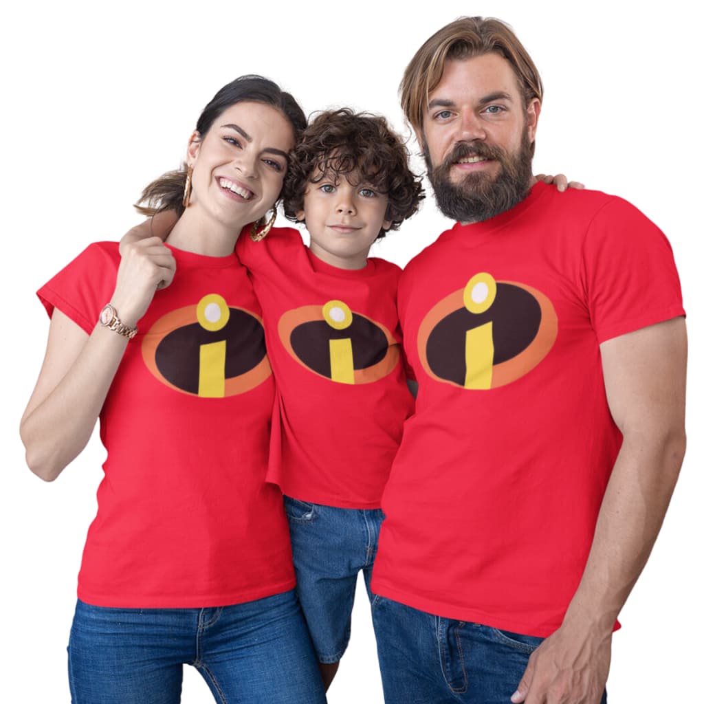 Camiseta Camisas Os Incriveis Aniversarios Monte seu Kit Familia -Valor de 1 peça