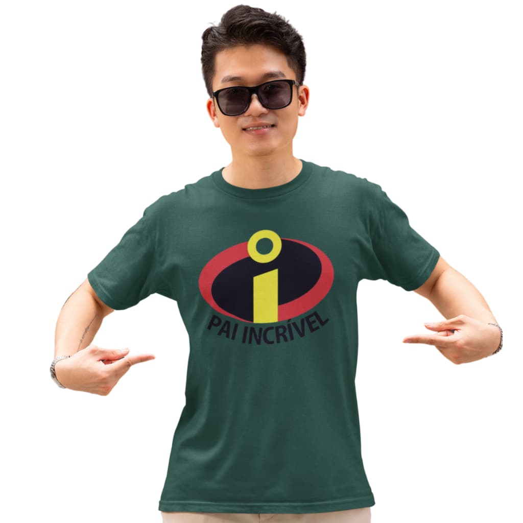 Camiseta Camisa Masculina Pai Incrivel 100% Algodão
