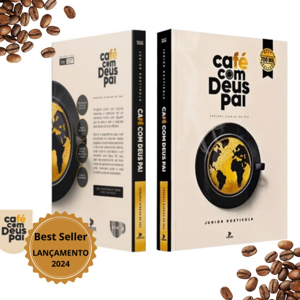 Livro Devocional Café Com Deus Pai 2024 - Porções diárias de Paz - Junior Rostirola