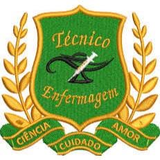 Brasão Profissional de Enfermagem- Perfeito para Uniformes e Bolsas