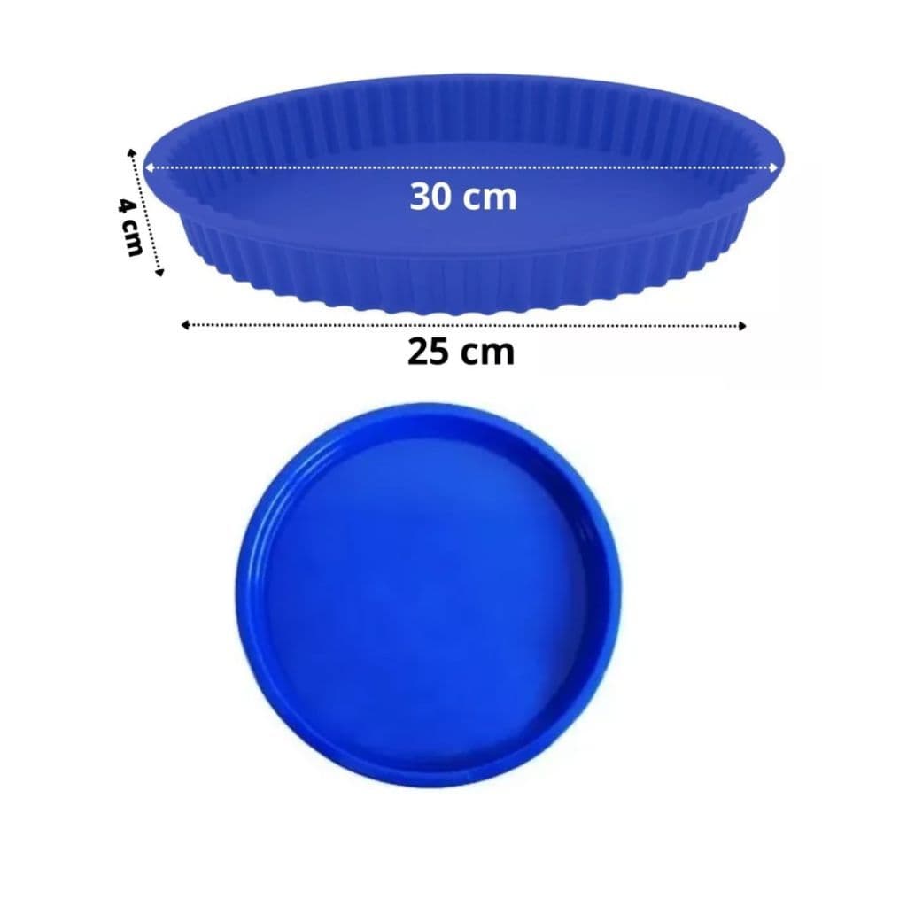 Conjunto de Forminhas em Silicone – 1 Forma de Torta + 1 Forma de Bolo para Bombom e Chocolate