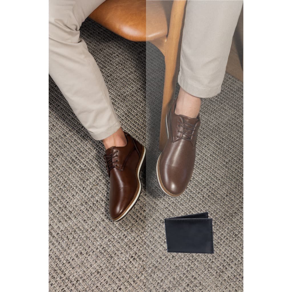 Sapato Social Carteira Masculino Oxford Denver Confortável Sapato Social Brogue Casamento Igreja Dia dos Pais