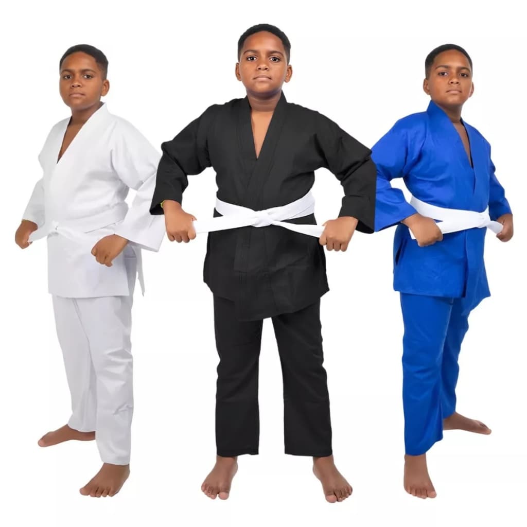 Kimono Infantil Haganah Judô Jiu Jitsu Reforçado + Faixa