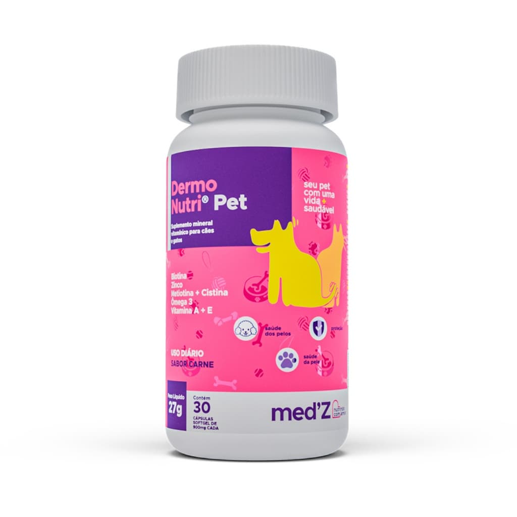 Suplemento Anti-Coceira DermoNutri Pet: Saúde de Pele e Pelos - Bem-Estar Completo para Seu Pet