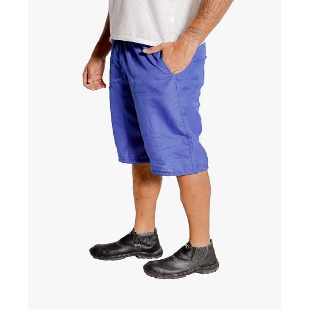 Bermuda Oxford Masculina 4 Bolsos + Cordão + Elastico Uniforme Empresas 60