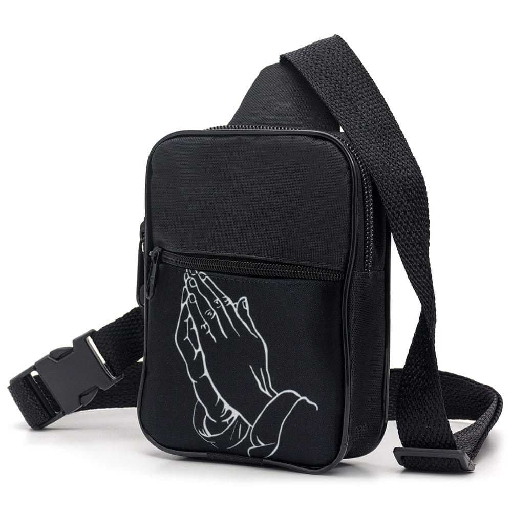 Shoulder Bag Pedir Proteção Mini Mochila Pequena Pochete Bolsa Transversal