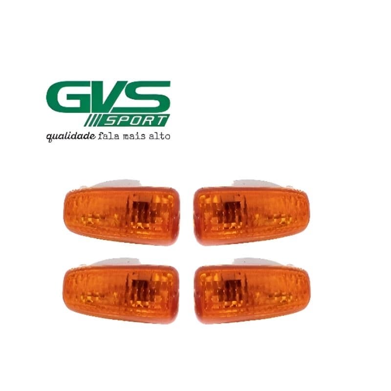 Pisca Seta laranja GVS 4 Peças Xre 300 Cg Fan 125 Titan 150 Titan 125 Cb 300 Cbx Twister 250