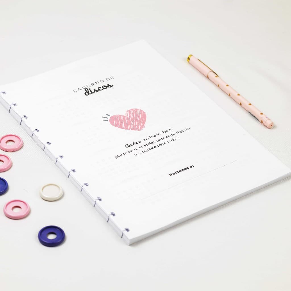 Refil 50 Folhas Caderno de Disco Modelo Inteligente/Infinito