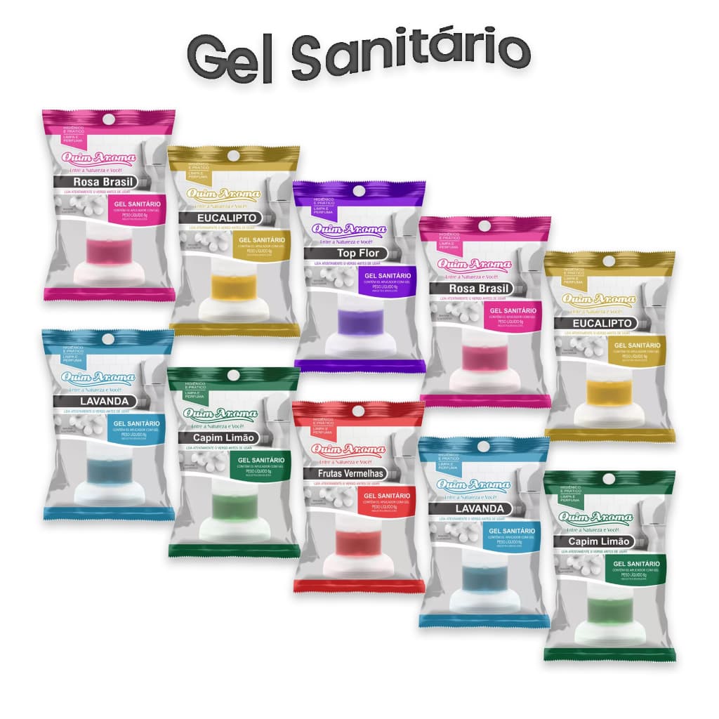 Quim Aroma Gel Sanitário Kit 10