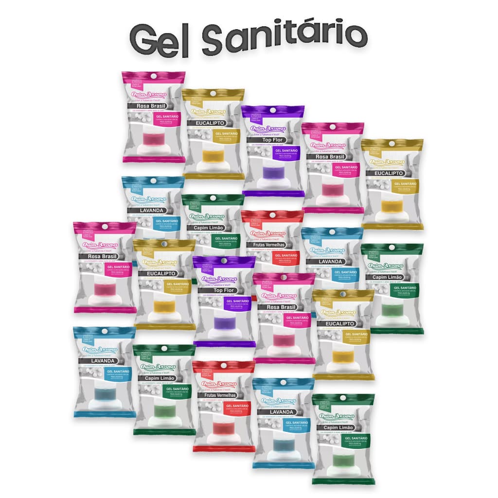 Quim Aroma Gel Sanitário Kit 20