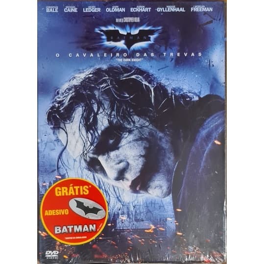 DVD Batman O Cavaleiro das Trevas - Ed. Especial com Encarte luva + Adesivo