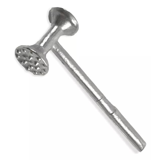 Martelo Para Carne Batedor Aluminio P/ Amaciar Carne Bife Cor Cinza