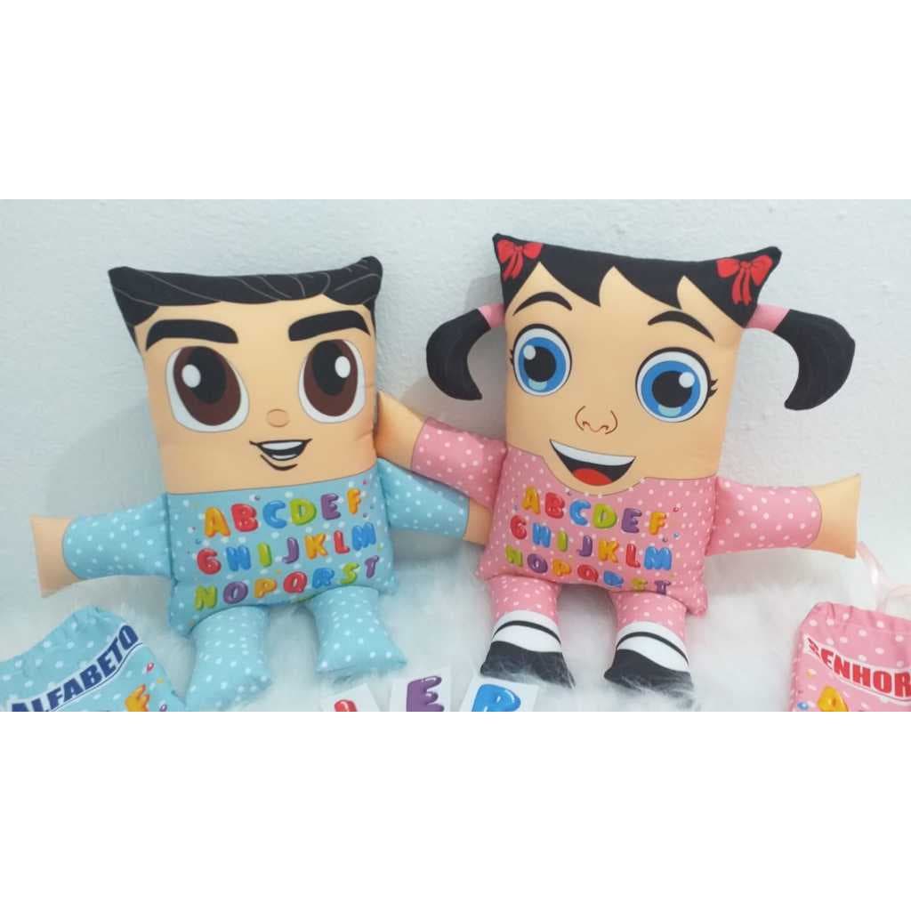 BONECO EDUCATIVO NANINHA ALMOFADA