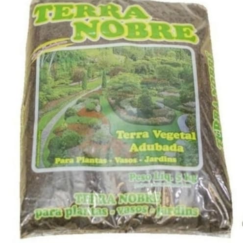 Terra Vegetal Para Plantas 5k Terra Nobre Terra Para Vasos Flores Hortas Gramados Suculentas Mudinhas em Geral