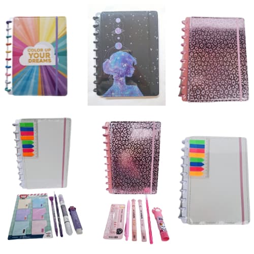 Kit Escolar com Caderno de Disco    -  Caderno de Disco  -   Volta as aulas
