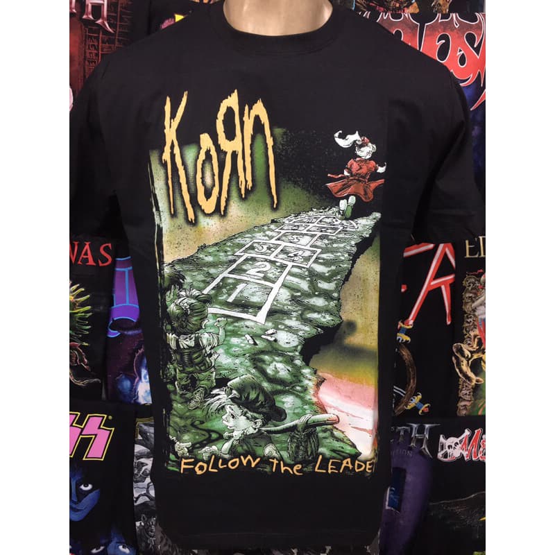 Camiseta Korn - Follow the Leader Brutal Wear camiseta de banda camiseta de rock nu metal