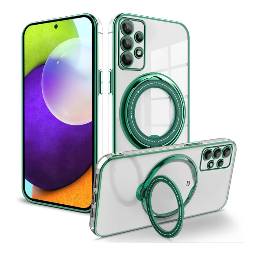 Capa magnetica P Samsung A14 - A15 5G - A25 - A35 - A54 - A55 - S20Fe Anel metal Magsafe indução suporte