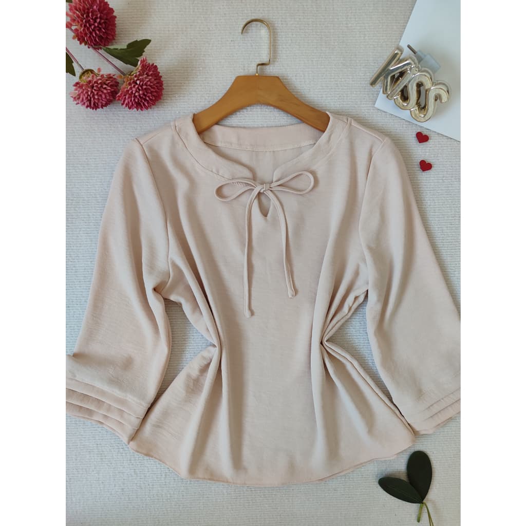 L.L.MODAS FEMININA    blusa feminina manga 3/4 tecido duna