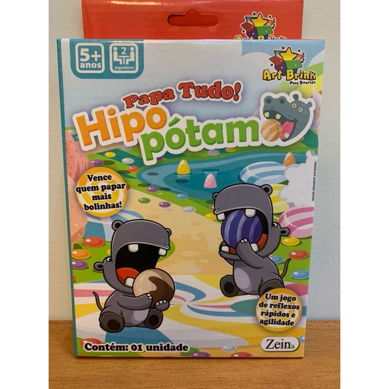 Jogo Papa Tudo Hipopotamo - Jogo Papa Bolinhas  Infantil - Jogo Tabuleiro - Brinquedo