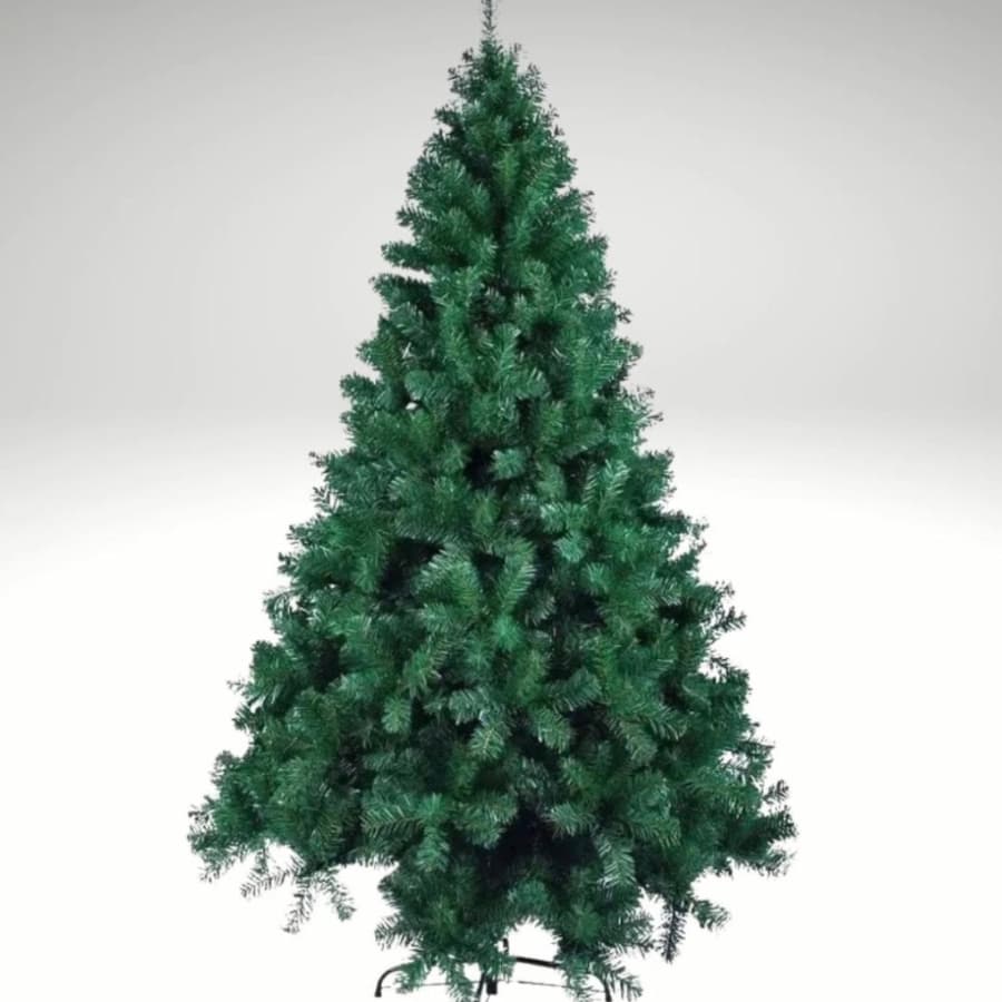 Arvore de Natal Pinheiro Tradicional 1,5m 1,80cm 2,10cm Galhos Ajustável Hastes Flexíveis Decoração de Natal