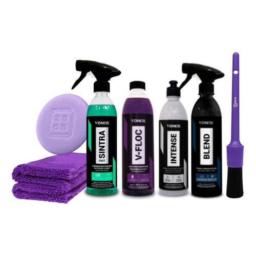 Kit Lavagem Auto V-floc Blendblack Sintra Intense Vonixx