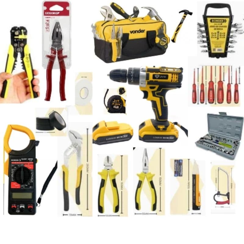 Kit Ferramentas Do Eletricista 1000v Profissional