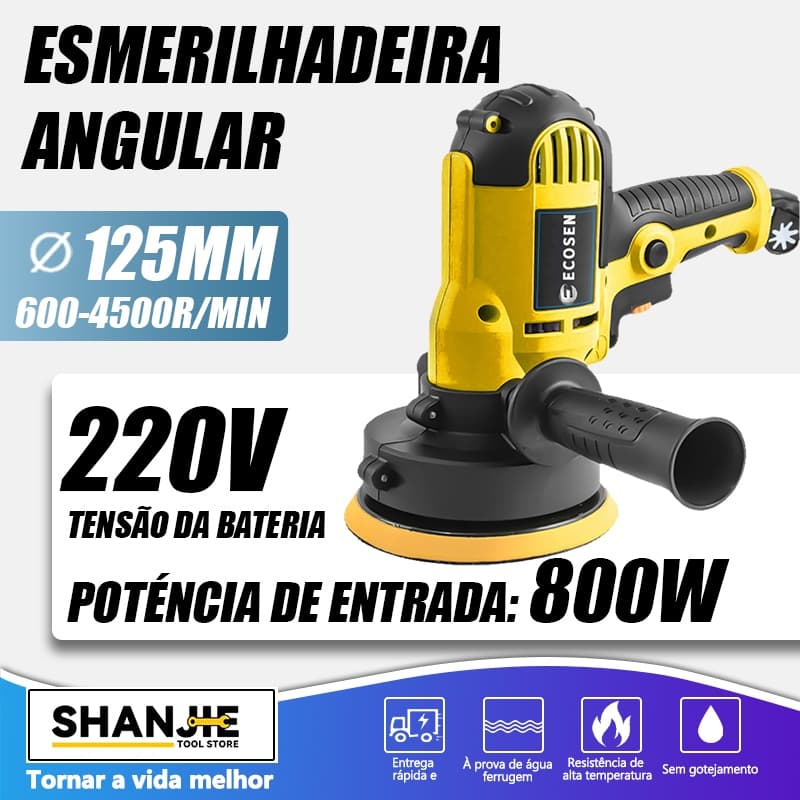 Lixadeira Multifunções Automotiva 5 Polegadas 800W Promoção - Envio imediato
