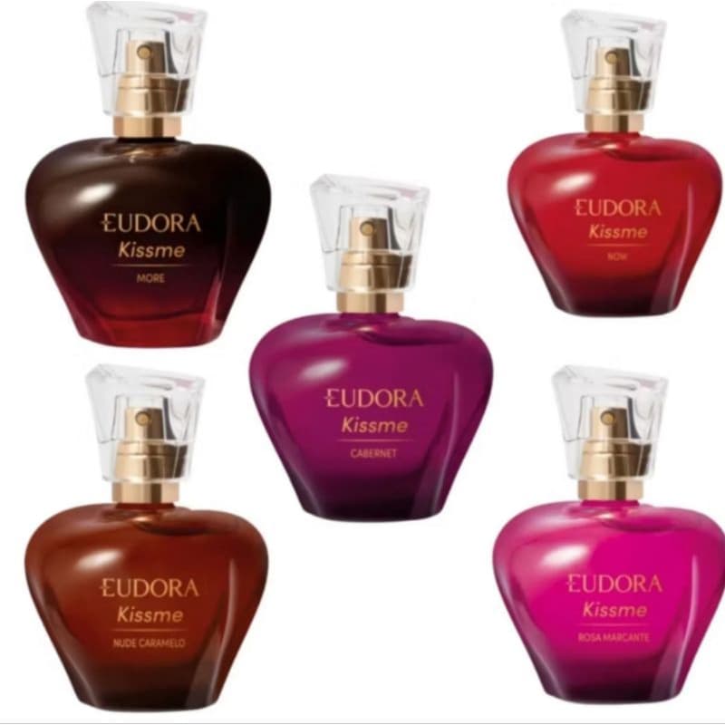 EUDORA KISS ME DESODORANTE COLONIA 50 ML CABERNET NOW DELICIUS NUDE CARAMELO