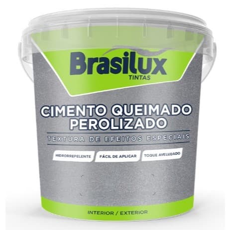 Cimento Queimado Perolizado Brasilux - Cores - 3kg