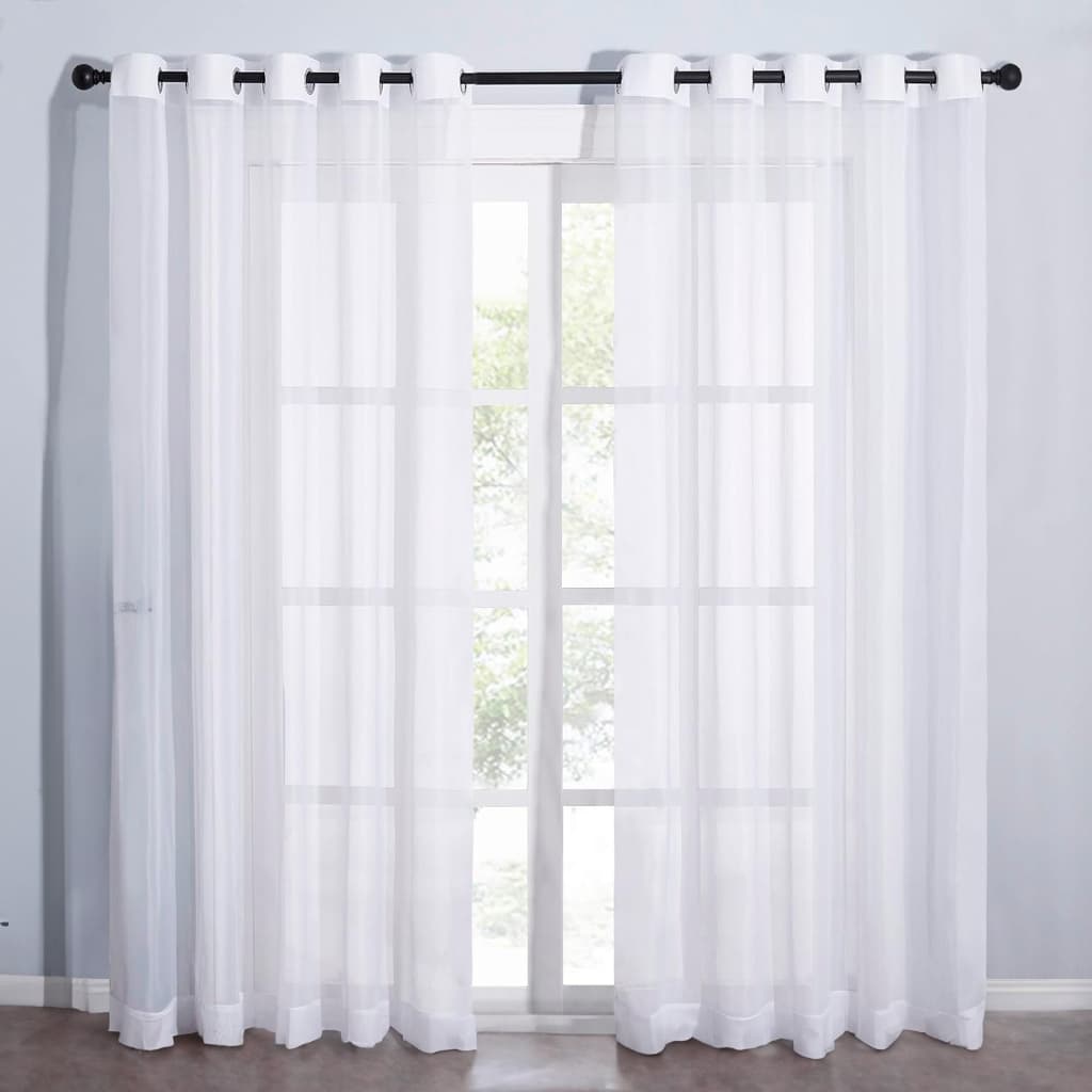 Cortina de Voil Bela Charme 6,00 x 2,30 Para Quarto, Sala e Decoração