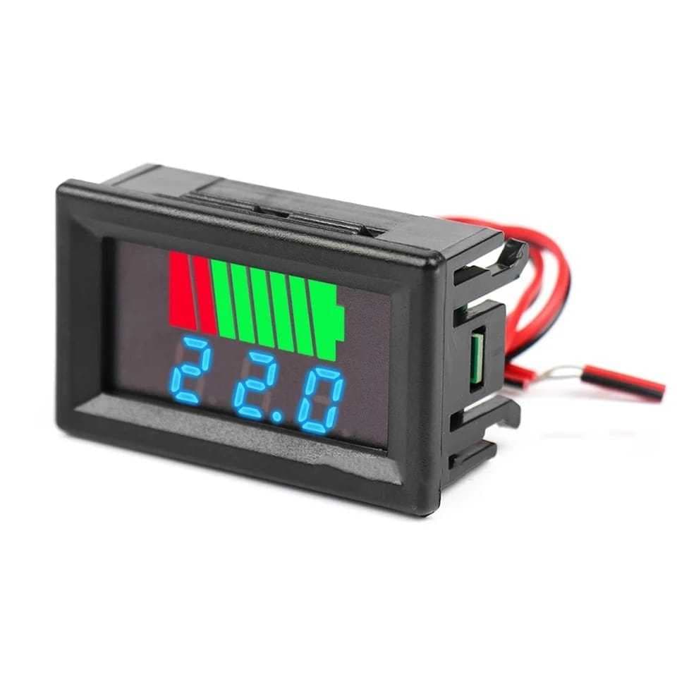 Display Medidor de Bateria, Fonte, Carregador Voltagem 7~72 V DC