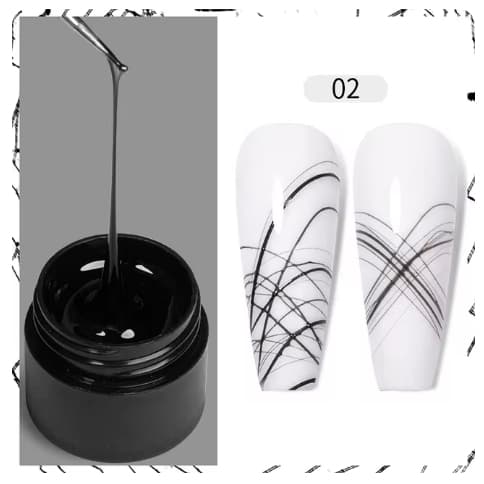 Gel Esmalte Spider Wire Liner Preto