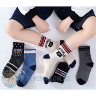 Kit Meias Infantis Menino | Cores Variadas | Cano Longo | 3–24 Pares