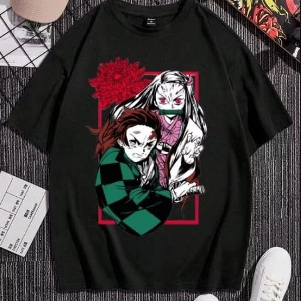 camisa de anime unissex (100%algodão)